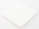 custom laser cut sample of white acrylic