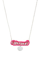 Laser Cut Name Plate Necklaces