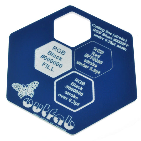 Two Color Blue/White Acrylic</h1><p>thickness ≈ 1/16"<p>includes laser cutting, material, & US shipping</p>