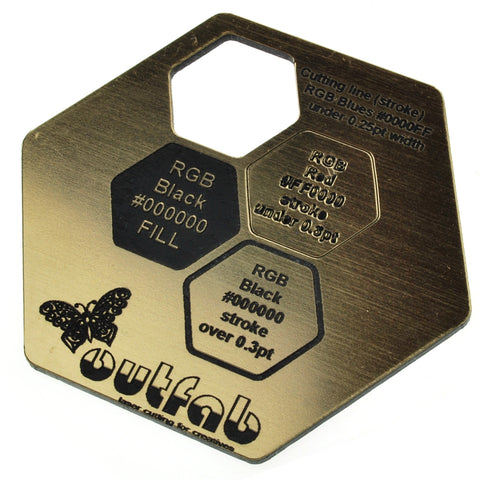 Two Color Gold/Black Acrylic</h1><p>thickness ≈ 1/16"<p>includes laser cutting, material, & US shipping</p>