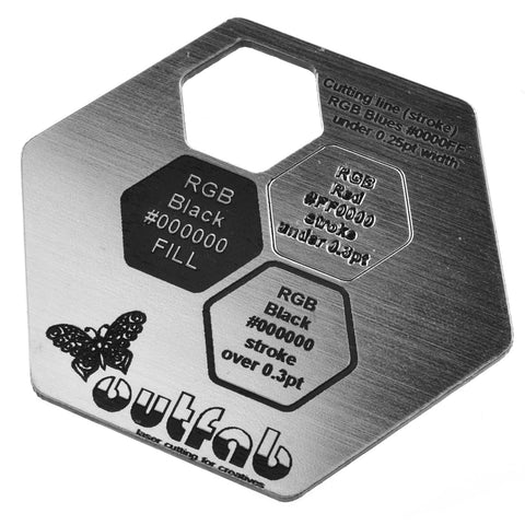 Two Color Silver/Black Acrylic</h1><p>thickness ≈ 1/16"<p>includes laser cutting, material, & US shipping</p>