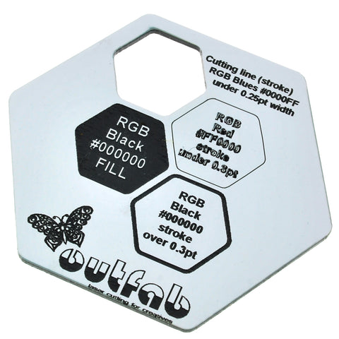 Two Color White/Black Acrylic</h1><p>thickness ≈ 1/16"<p>includes laser cutting, material, & US shipping</p>