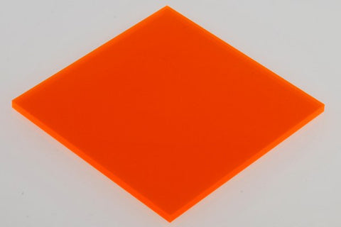 Transparent Fluorescent Orange Acrylic</h1><p>thickness ≈ 1/8"<p>includes laser cutting, material, & US shipping</p>