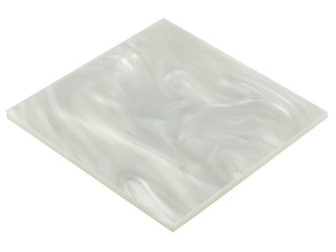Pearl White Acrylic</h1><p>thickness ≈ 1/8"<p>includes laser cutting, material, & US shipping</p>